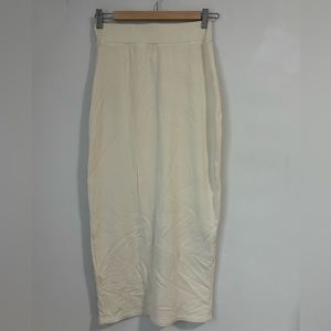Sundry Ivory Midi Skirt